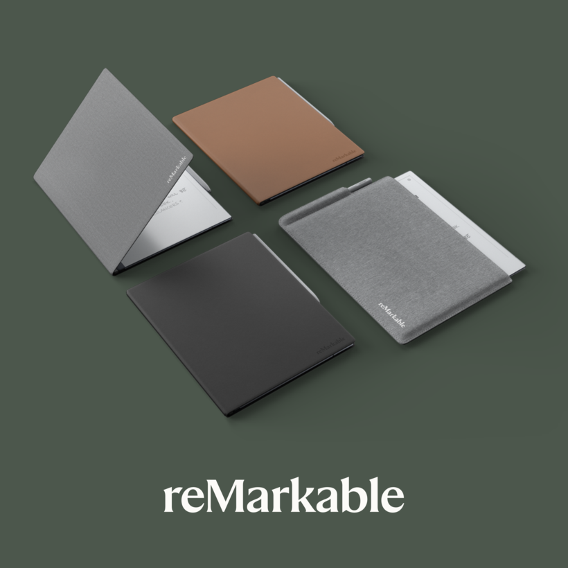 Book Folio reMarkable cuir, noir