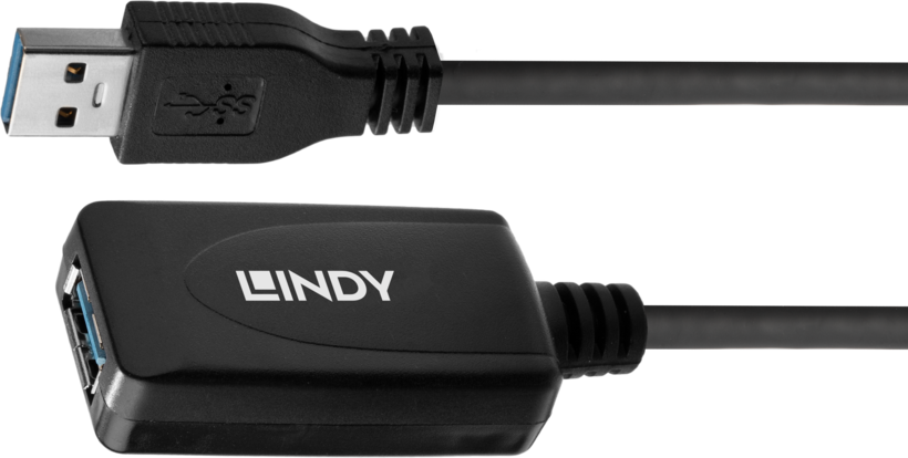 Rallonge USB LINDY type A actif, 5 m