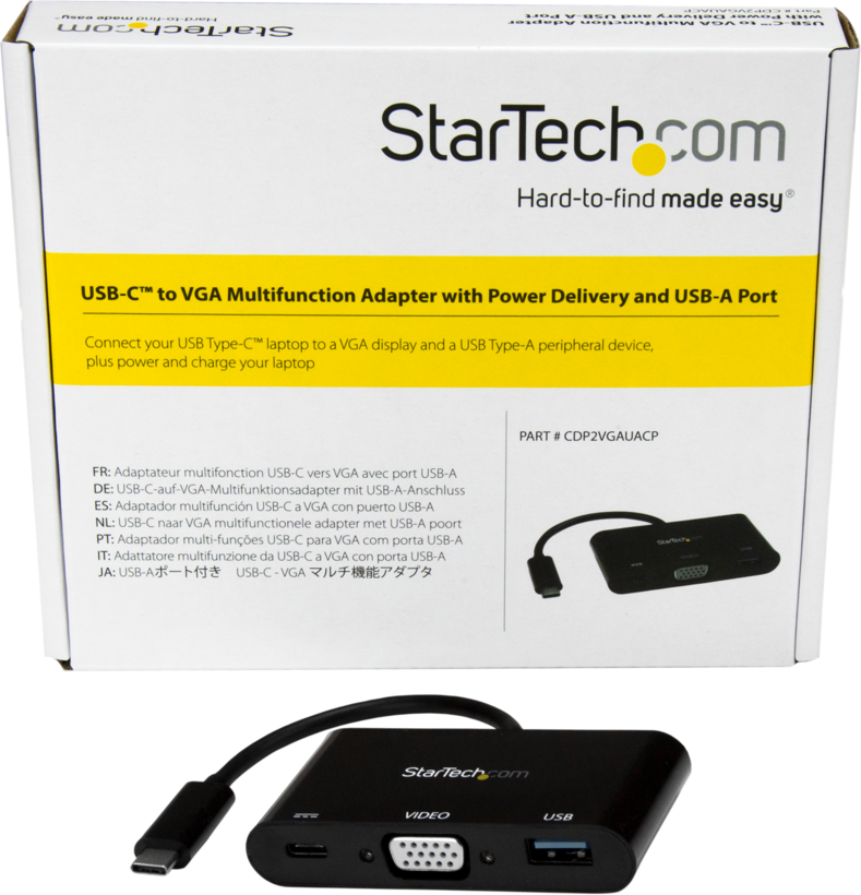USB-C 3.0 - VGA / USB adapter