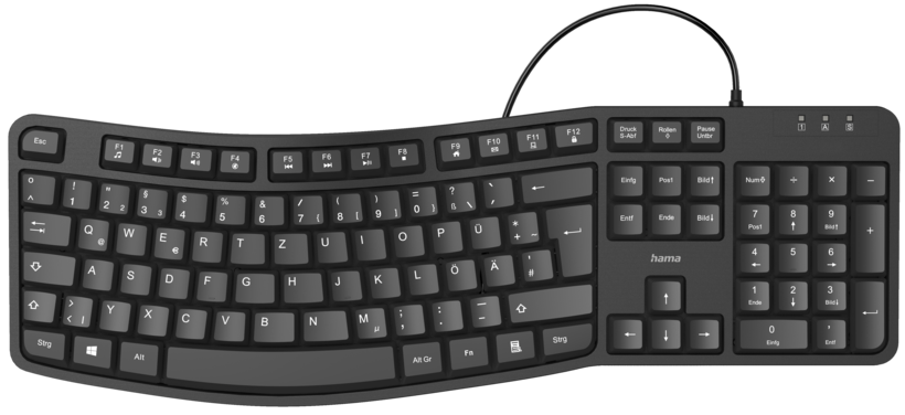 Hama EKC-400 ergonomische Tastatur