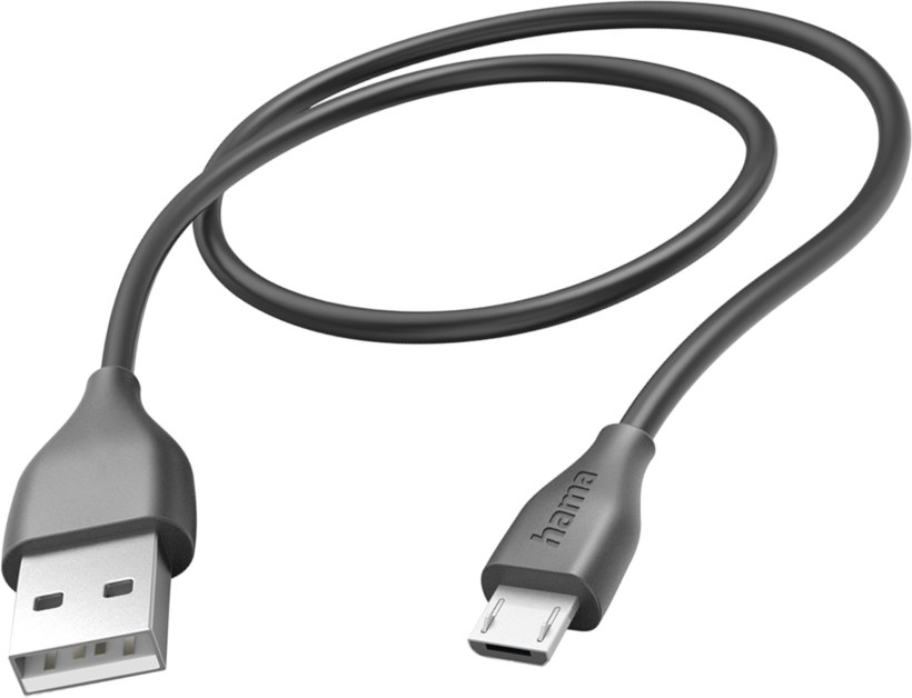 Hama USB Type-A - Micro-B Cable 1.5m