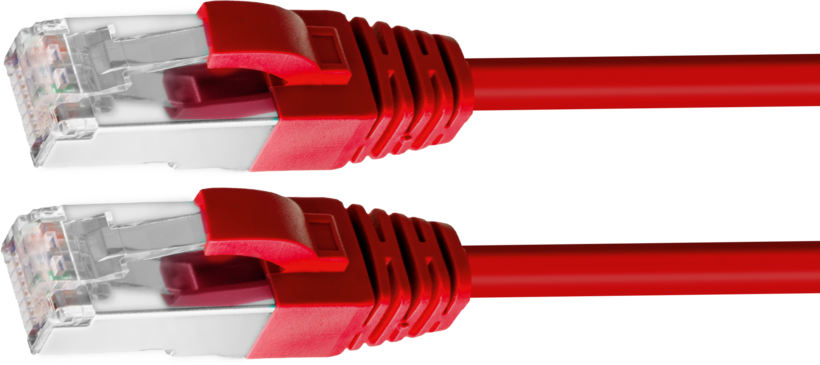 Cavo patch S/FTP RJ-45 Cat6 5 m rosso
