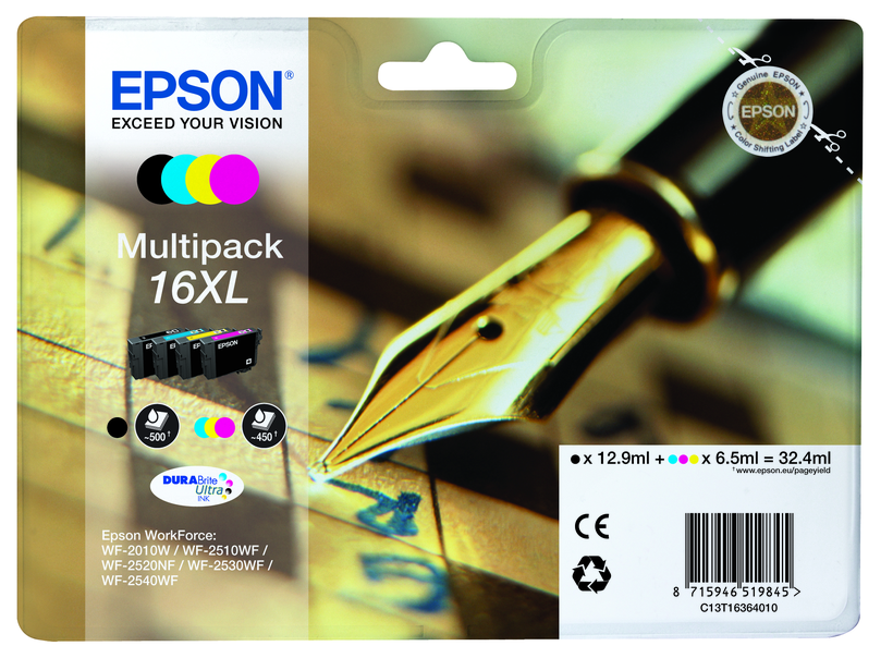 Inchiostro Epson 16XL, multipack