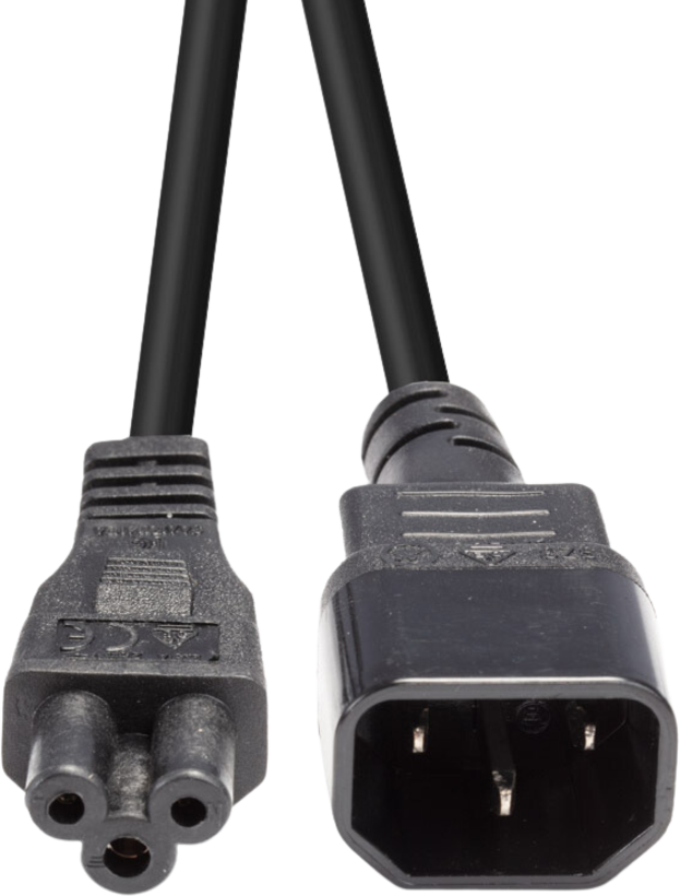 Cable IEC C14 - IEC C5 2m black