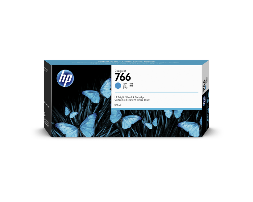 HP 766 tinta 300 ml, cián