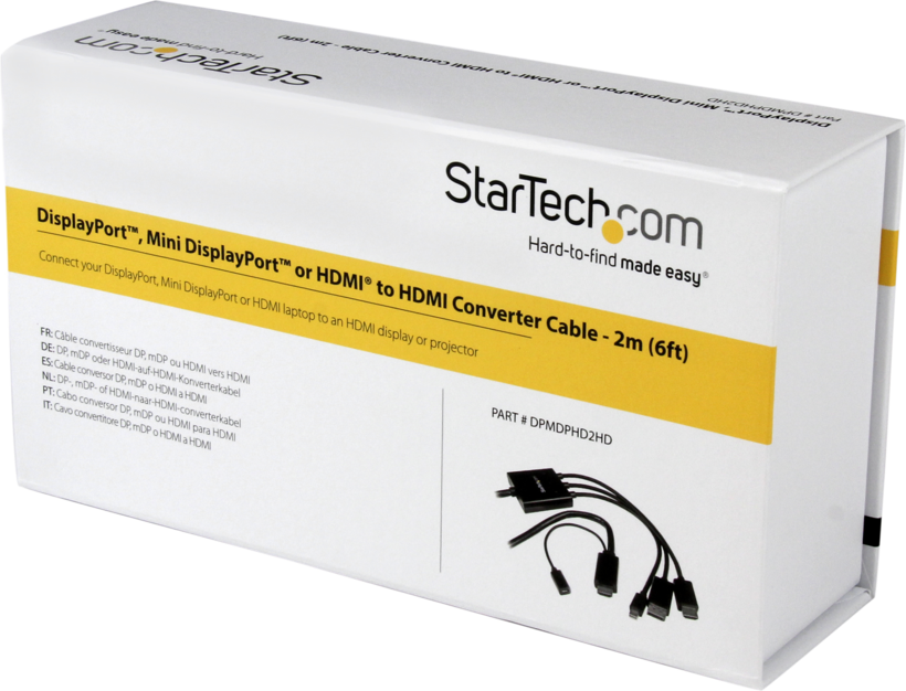 Adapt. StarTech HDMI/DP/Mini-DP - HDMI