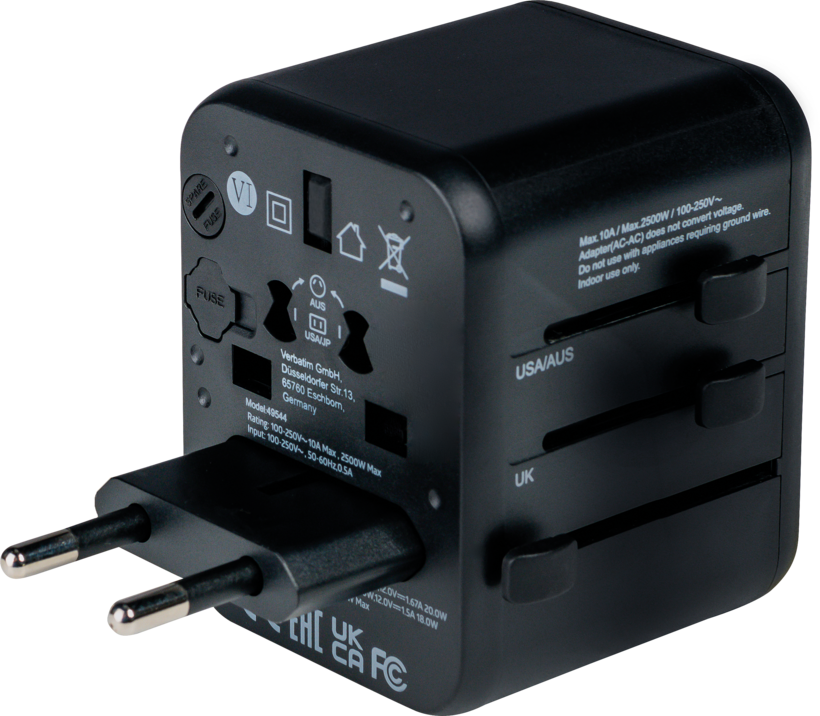 Verbatim Welt + 2x USB adapter podr.