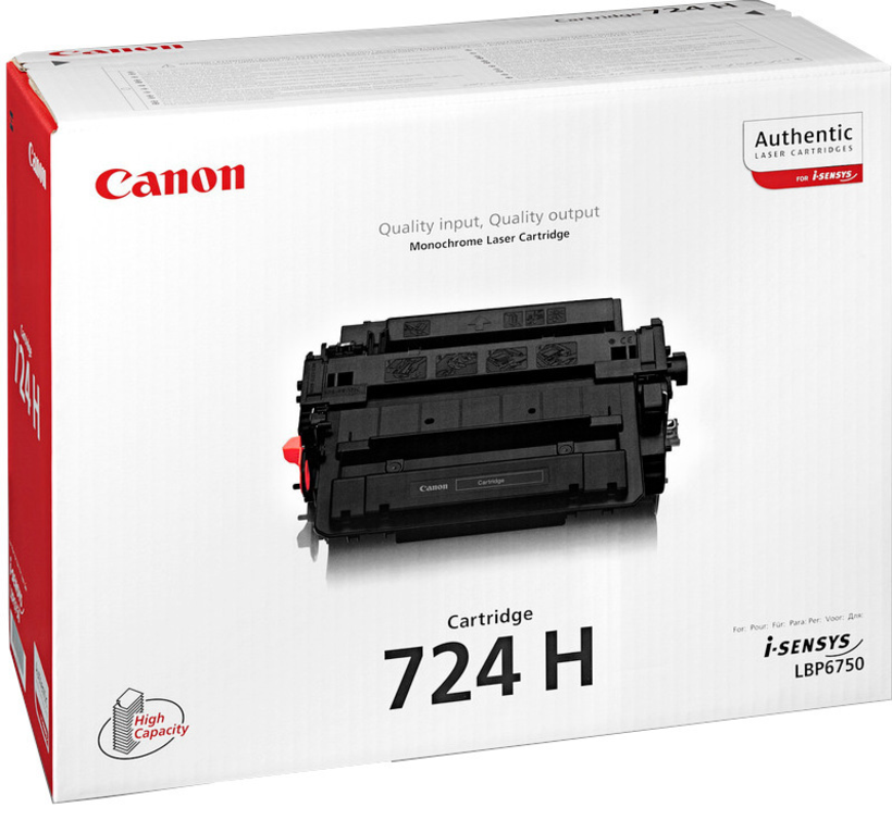 Toner Canon 724H, noir