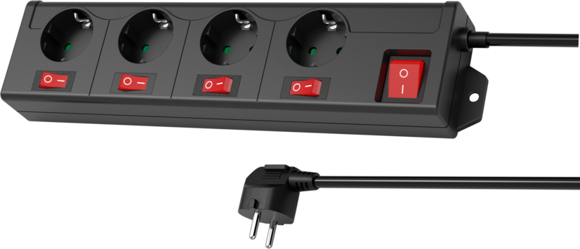 Power Strip 4-way 1.4m Switch