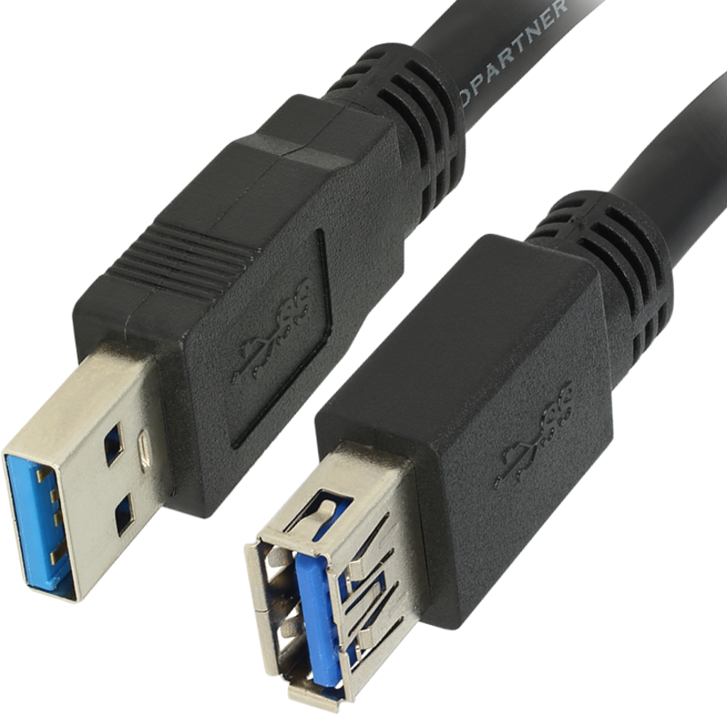 Extension Cable USB 3.0 A/m-A/f 2m