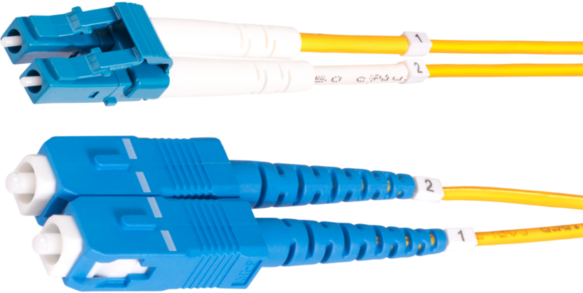 FO Duplex Patch Cable LC-SC 9/125µ 1m