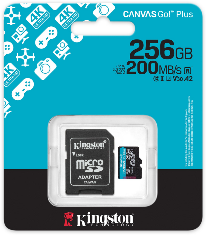 Kingston Canvas Go! Plus 256GB microSDXC
