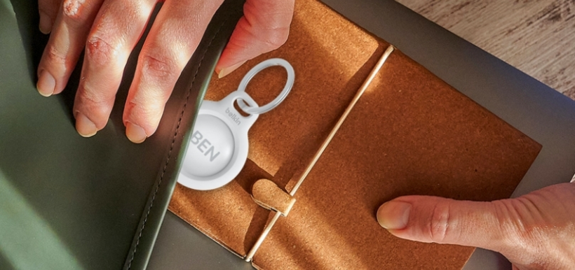 Porte-clés Belkin AirTag, blanc