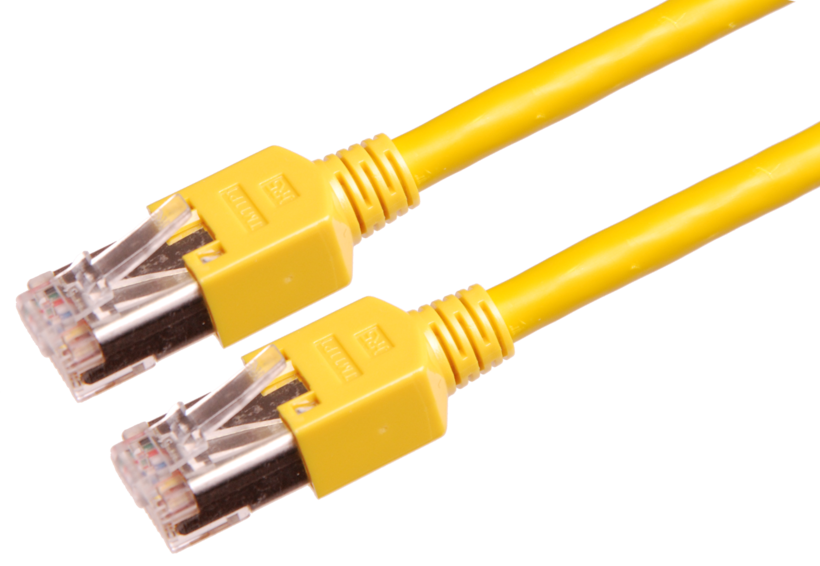 Câble patch RJ45 S/FTP Cat5e 0,5 m jaune