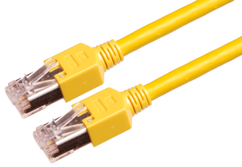 Câble patch RJ45 S/FTP Cat5e 0,5 m jaune