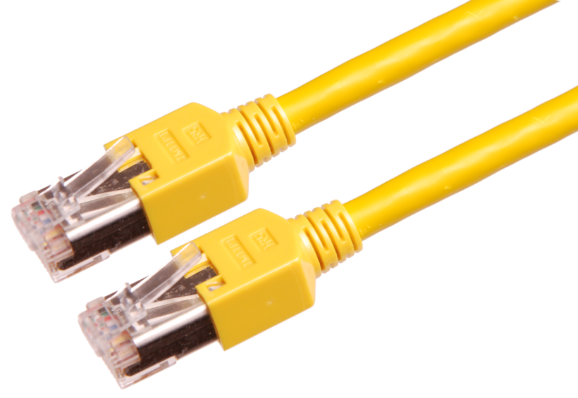 Câble patch RJ45 S/FTP Cat5e 12 m jaune