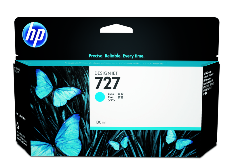 Tinteiro HP 727 130 ml ciano