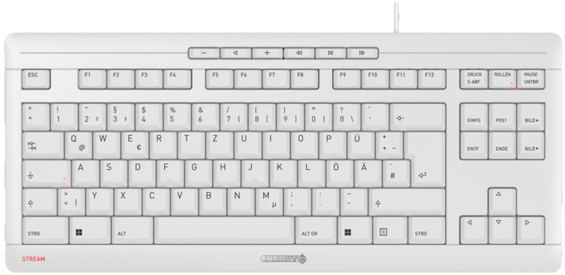 CHERRY STREAM KEYBOARD TKL White Grey