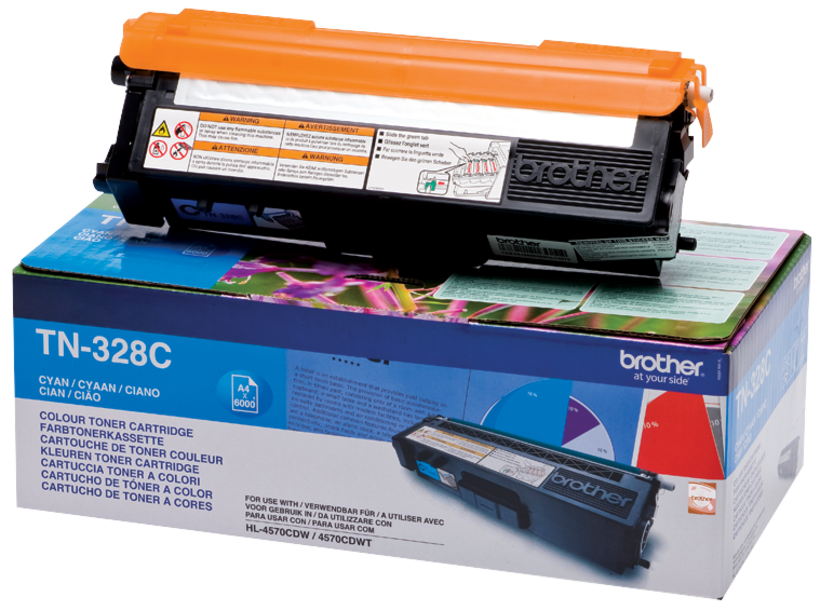 Toner Brother TN-328C, cyan