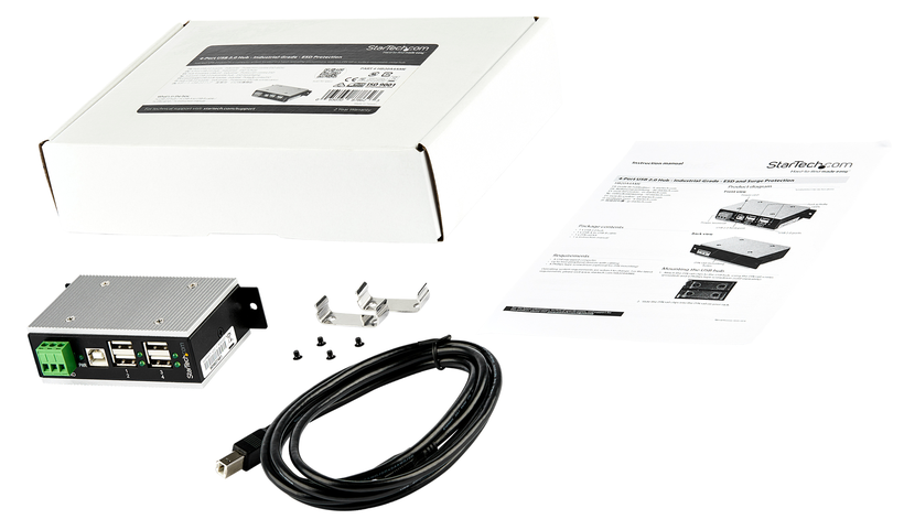 StarTech Industrial 4-Port USB Hub 2.0