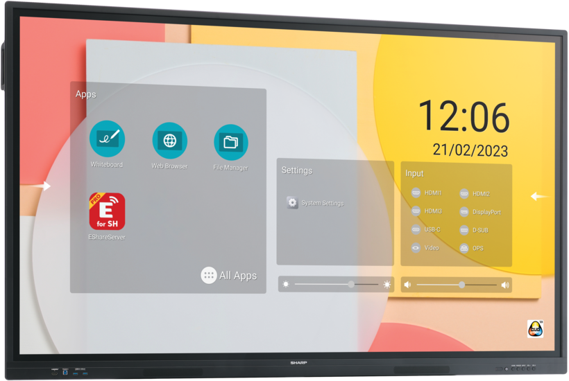 Pantalla táctil Sharp PN-LC652