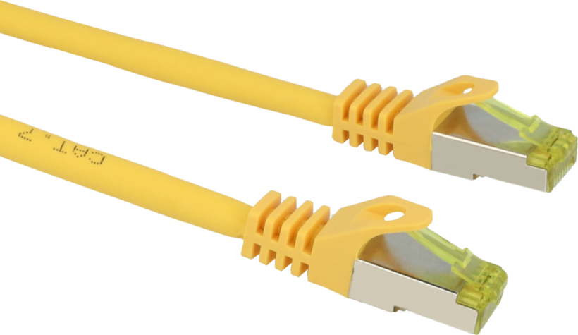 Patch kabel RJ45 S/FTP Cat6a 0,25m žlutý