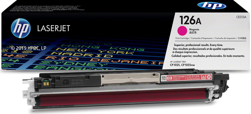 HP Cartucho de tóner 126A magenta