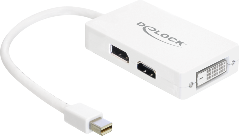 Delock Mini-DP - DP/DVI/HDMI Adapter