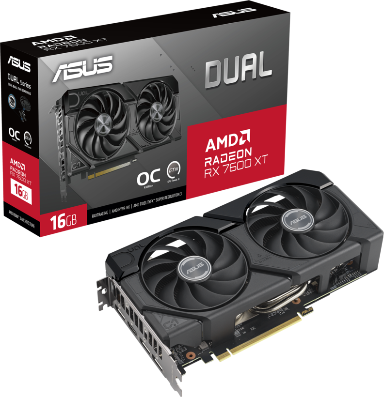 ASUS Dual Radeon RX7600XT OC Graphics Cd