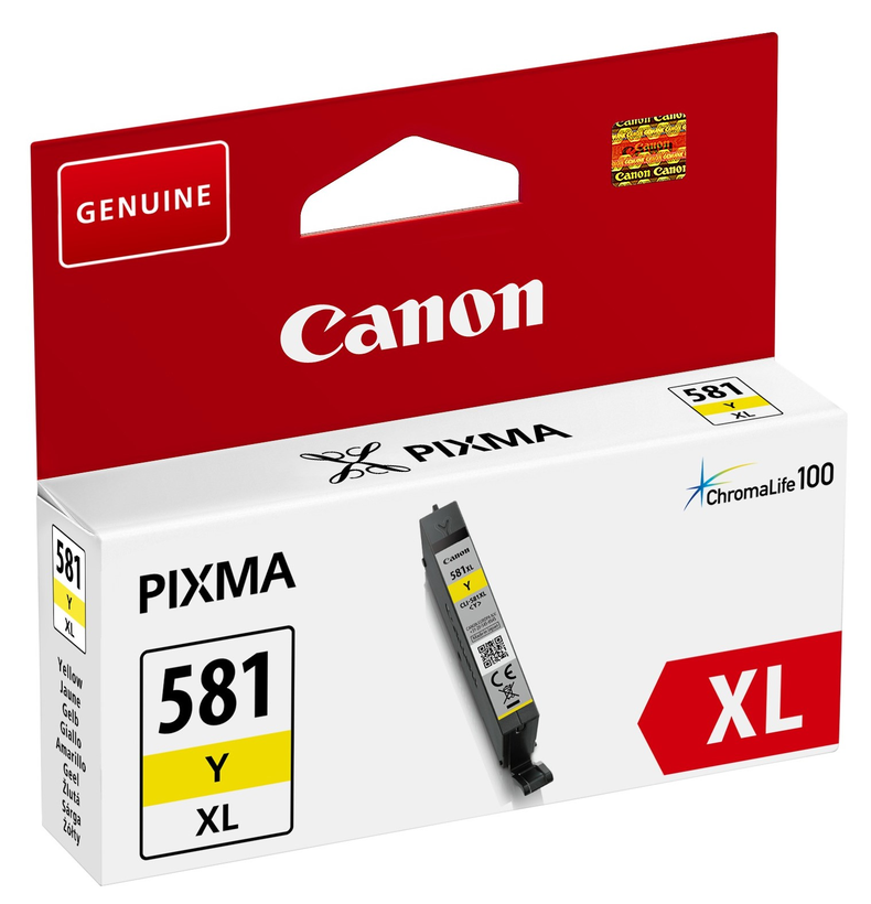 Encre Canon CLI-581XL Y, jaune