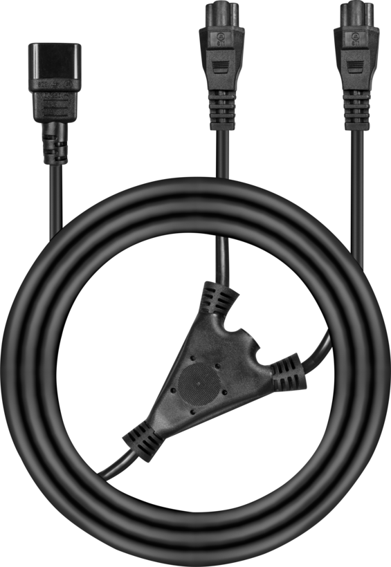 Power Cable 1x C14 - 2x C5 2.5m