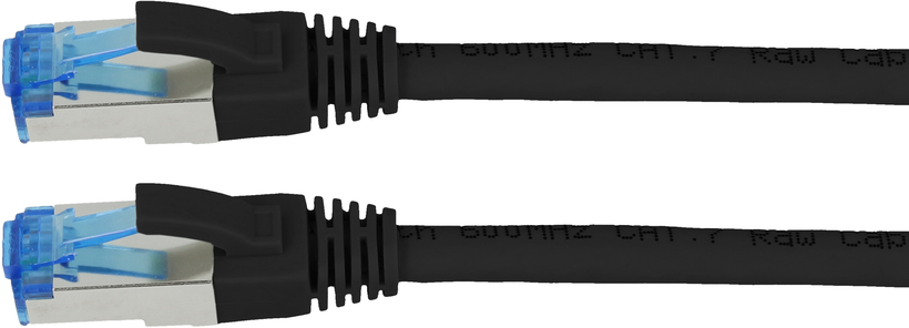 Câble patch RJ45 S/FTP Cat6a 10 m, noir