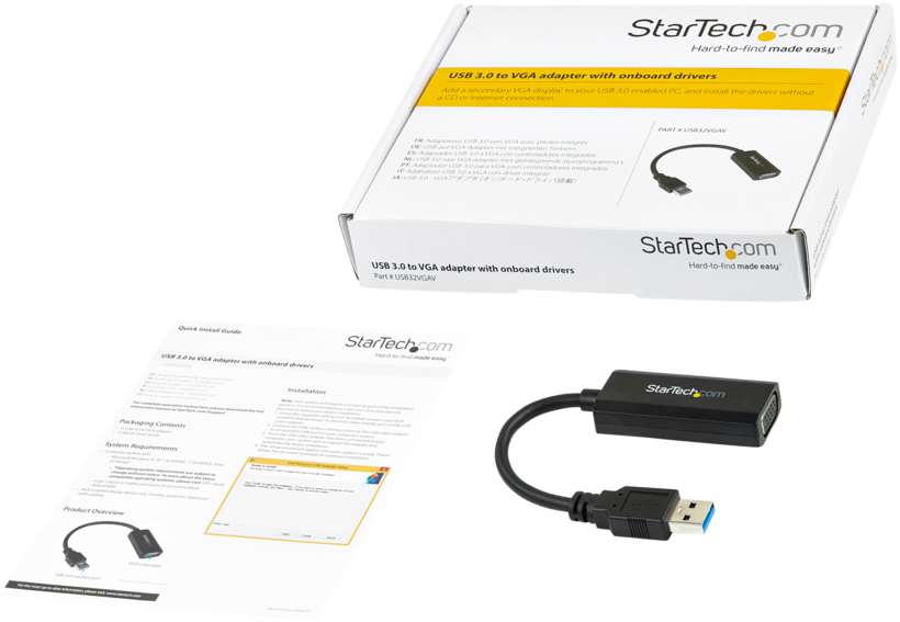 Adapter USB Typ A St - VGA Bu