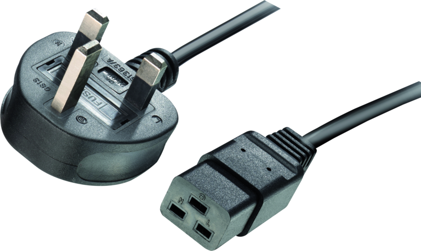 Power Cable Local/m - C19 2m Black