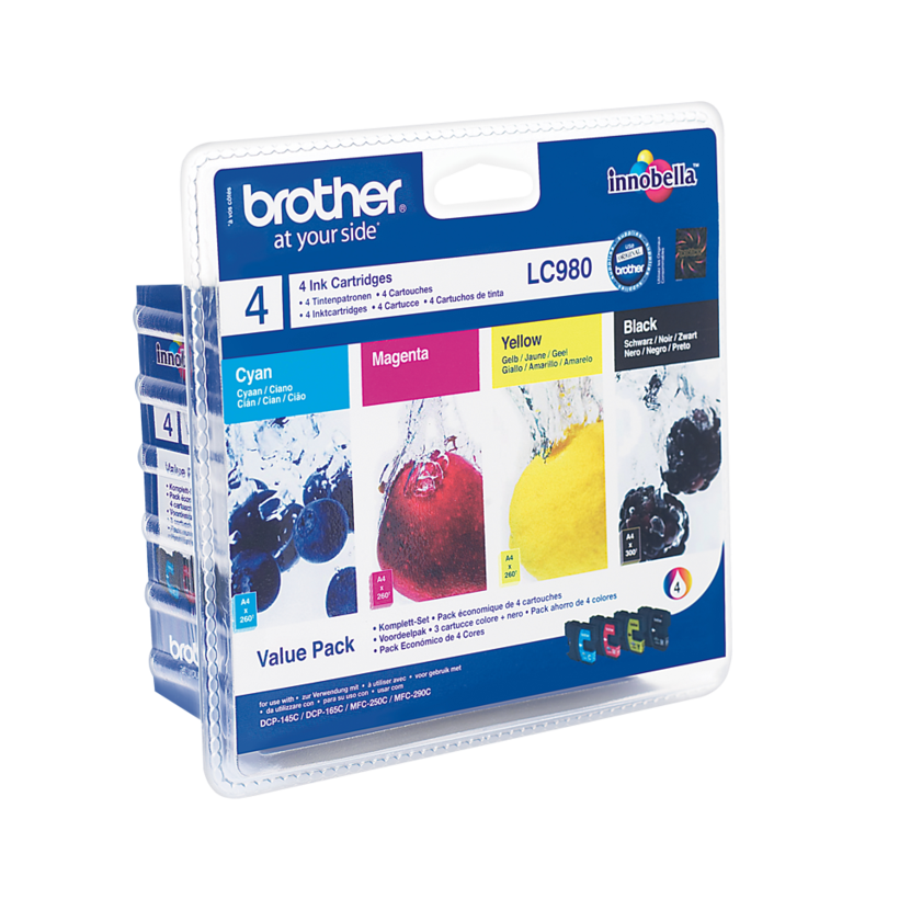 Value Pack encre Brother LC-980 BK/C/Y/M