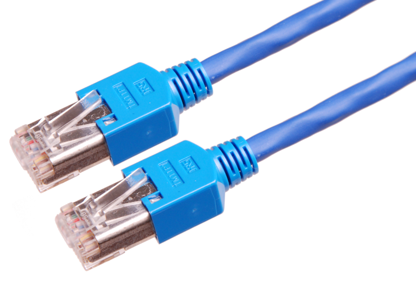 Câble patch RJ45 S/UTP Cat5e 5 m bleu
