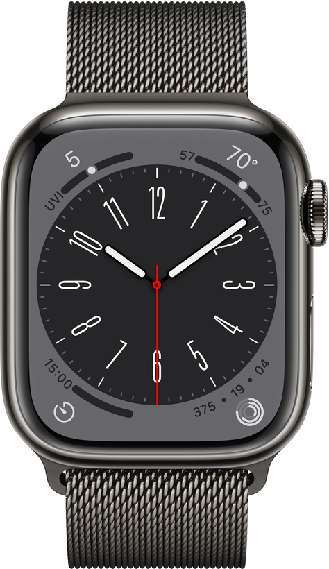 Apple Watch S8 GPS+LTE 41mm Steel Graph.