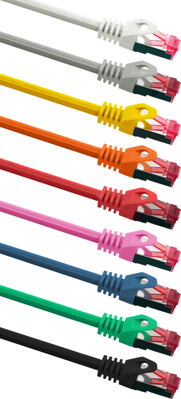 Cable con. Cat.6, S/FTP-RJ45, 1,5m negro