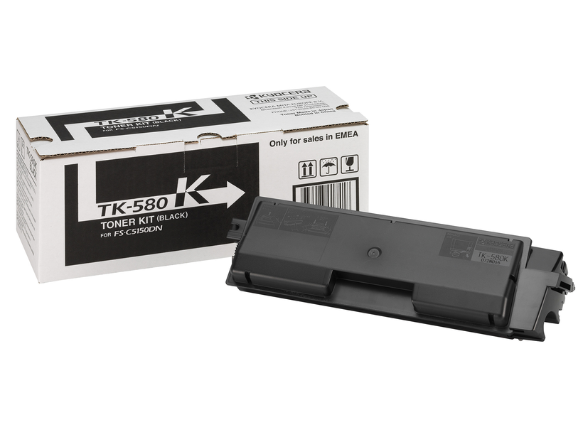 Kyocera Kit de tóner TK-580K, negro