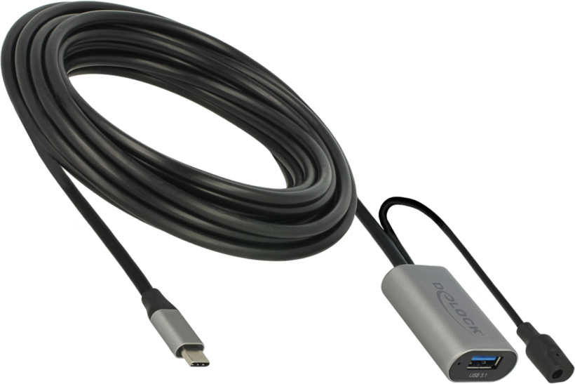 Delock USB Typ C-A Aktiv-Verlängerung 5m