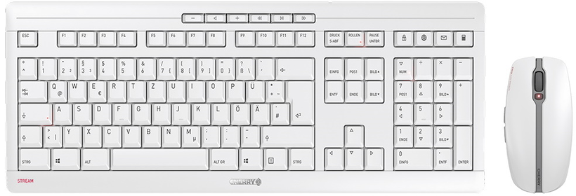 CHERRY STREAM DESKTOP Set biał-szary