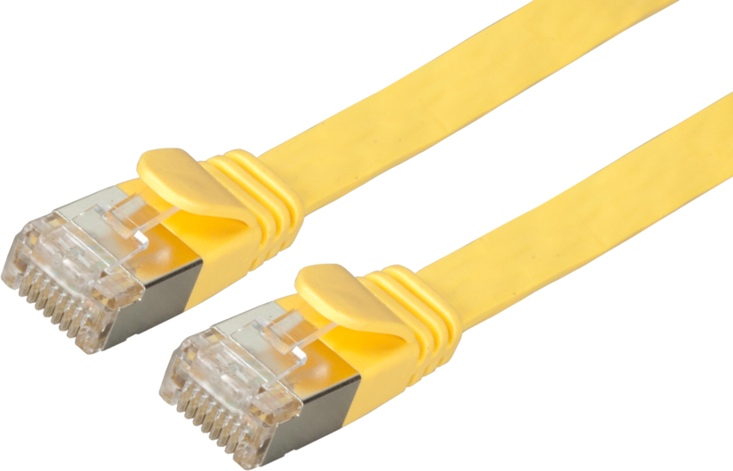 Patch Cable Flat RJ45 U/FTP Cat6a 0.5m