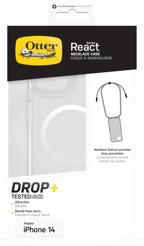 OtterBox React iPhone 16e/14 Necklace Bl