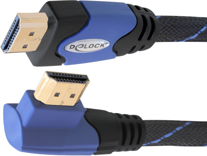 Delock HDMI Cable 90° Right 1m