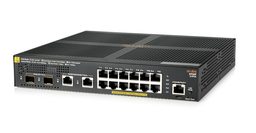 PoE+ Switch HPE Aruba 2930F 12 G