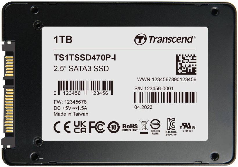 Transcend SSD470P-I SATA 1 TB SSD