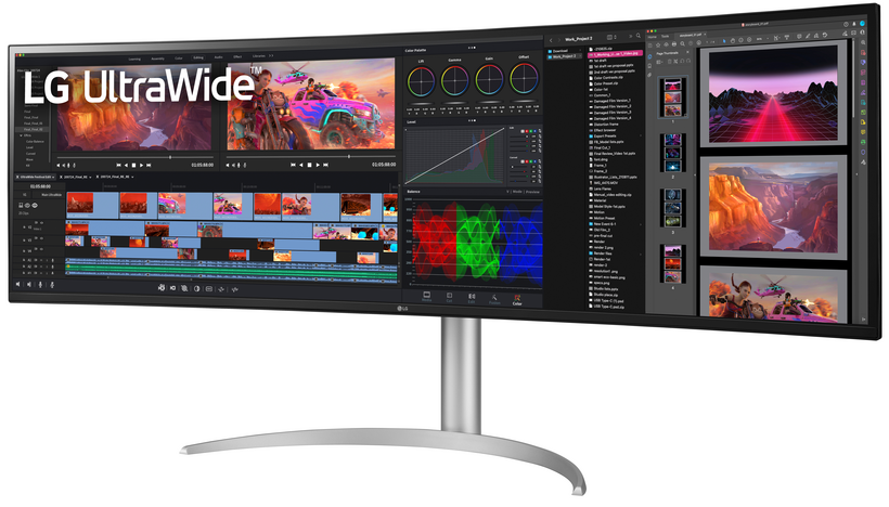 LG 49BQ95C-W UltraWide Curved Monitor