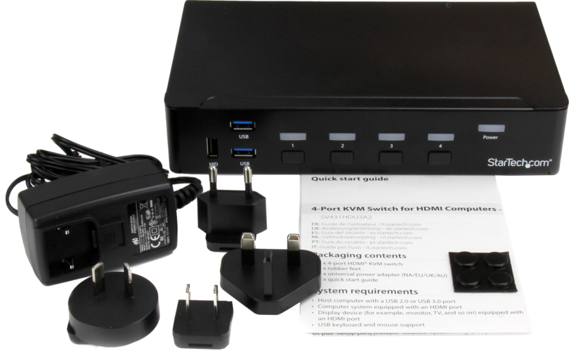 Switch KVM StarTech HDMI 4 puertos