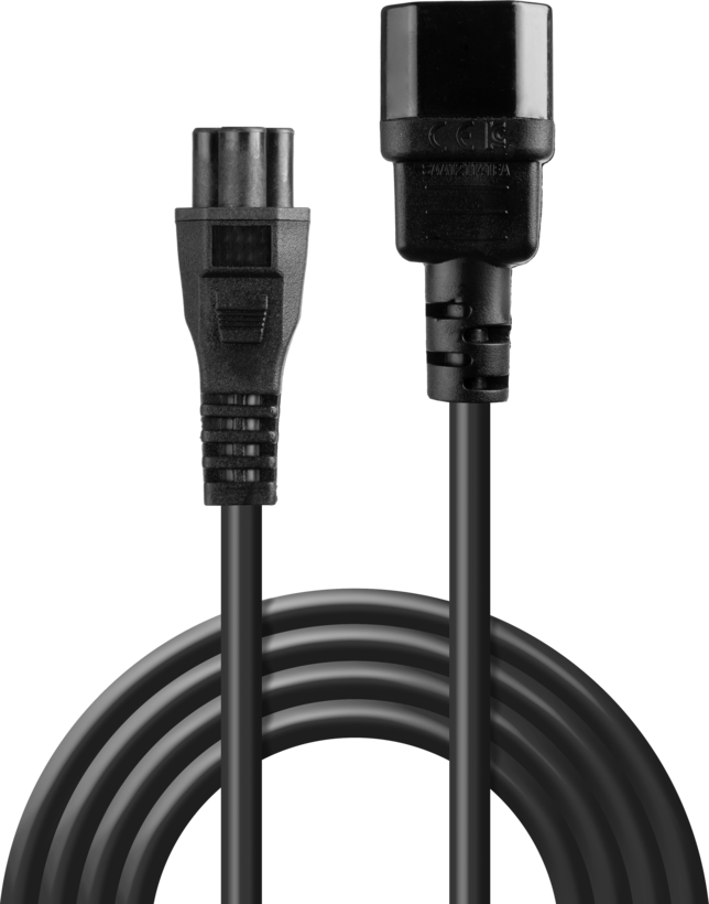 Power Cable C14/m - C5/f 5m Black