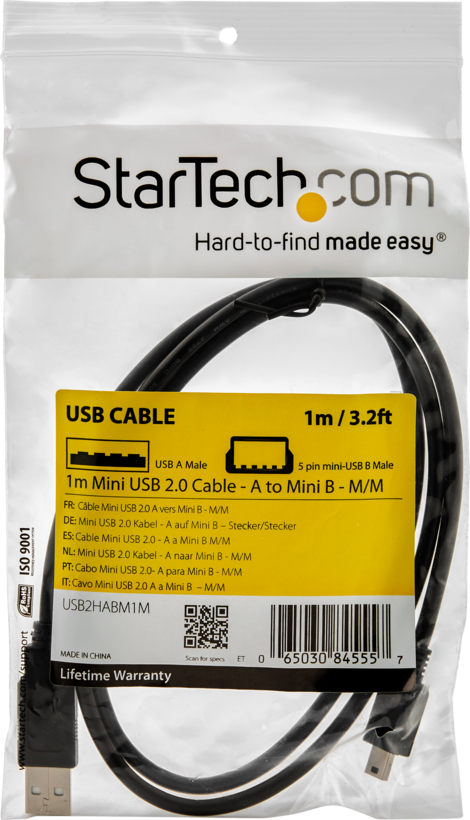 StarTech USB Typ A - Mini-B Kabel 1 m